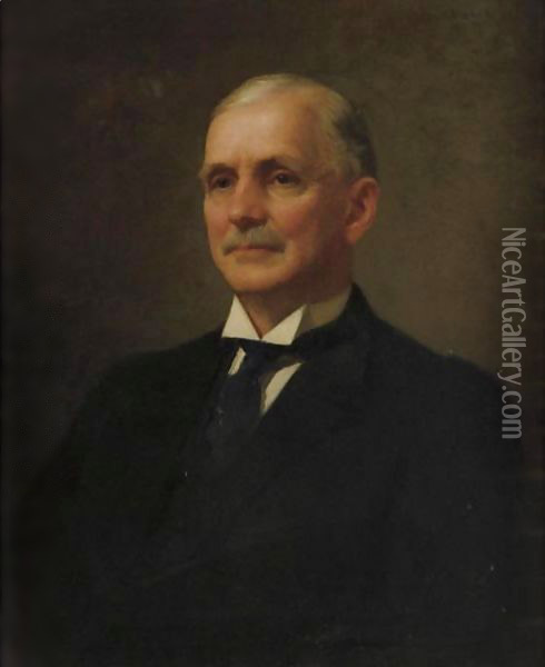 Portrait Of Albert Milch Oil Painting - Edmund Charles Tarbell