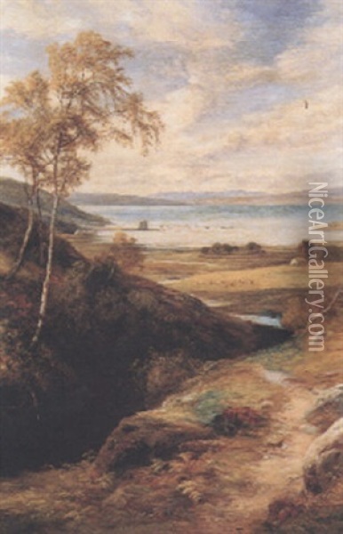 Kilchurn Castle, Loch Awe Oil Painting - John MacWhirter
