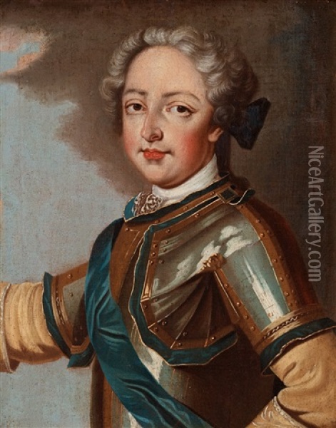 King Louis Xv Oil Painting - Jean-Baptiste van Loo