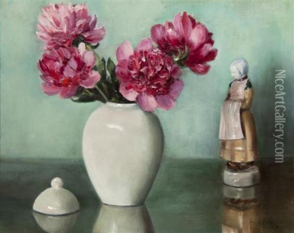 Still Life With Flowers Oil Painting - Frans David Oerder