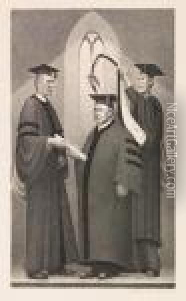 Honorary Degree Oil Painting - Grant Wood