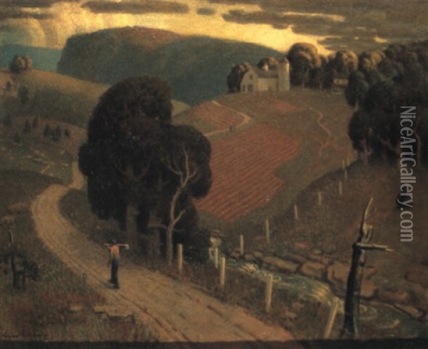 August Evening Oil Painting - Norwood Hodge Macgilvary