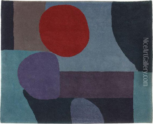 Blau-rote Komposition Oil Painting - Paul Klee