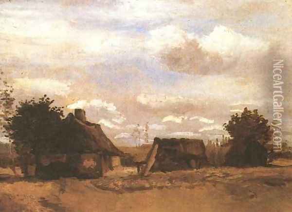 Cottage II Oil Painting - Vincent Van Gogh