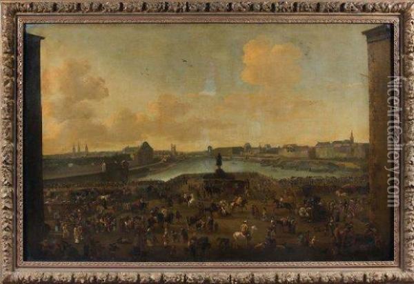Le Pont Neuf Oil Painting - Peeter Bout