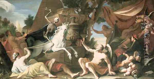 The Ride of Death Oil Painting - Johann Heiss