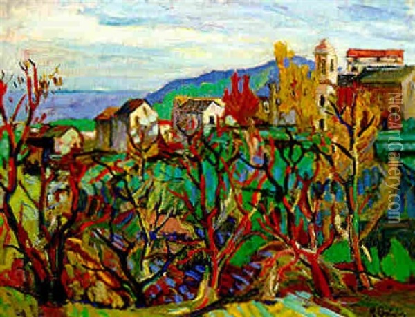 Paysage De Provence Oil Painting - Henri Epstein