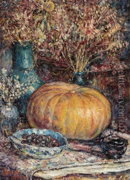 The Pumpkin - La Citrouille (1918) Oil Painting - George Morren