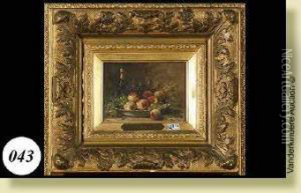 Nature Morte Aux Fruits Oil Painting - Hubert Bellis