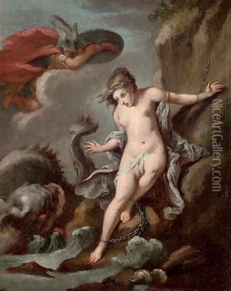 Perseus and Andromeda 2 Oil Painting - Paolo di Matteis