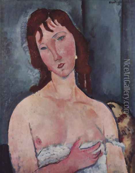 Young Woman Oil Painting - Amedeo Modigliani