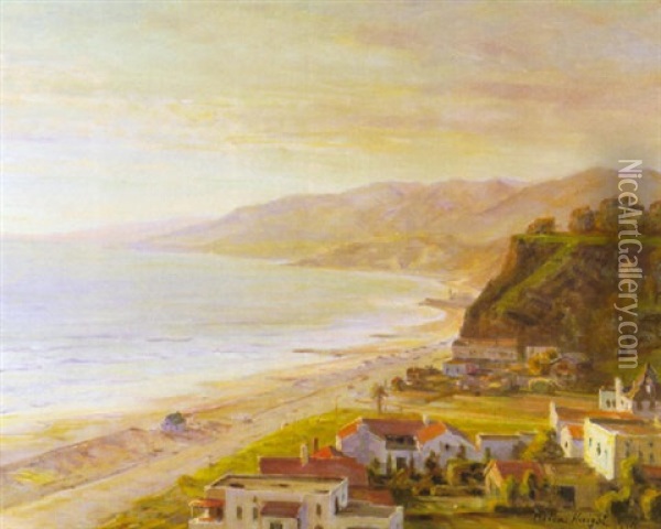Santa Monica Oil Painting - Louis Aston Knight