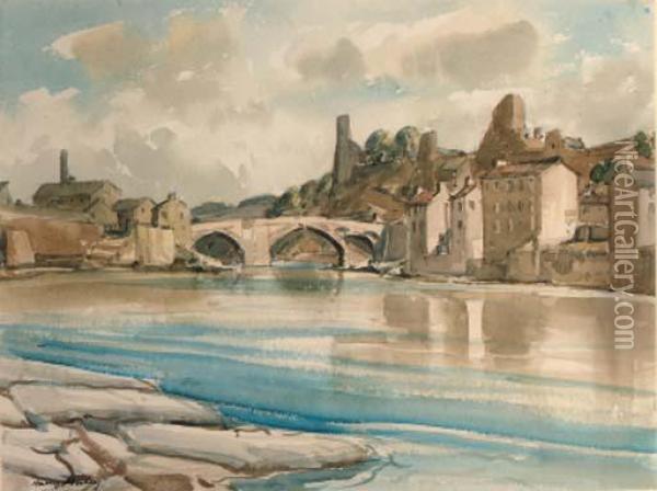 Barnard Castle Oil Painting - Harry Morley