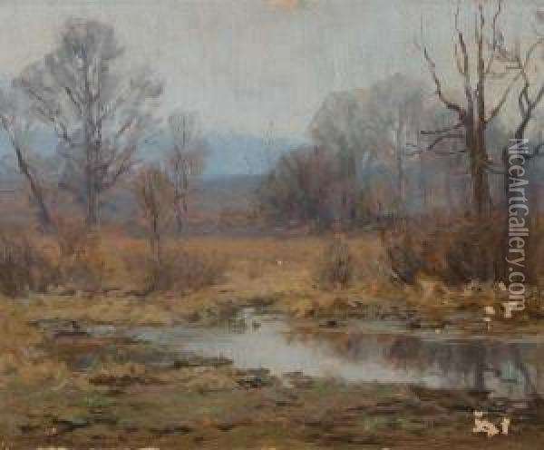 Tranquil Reflections Oil Painting - John Frost