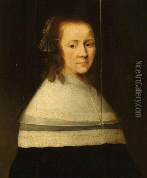 Portrait Of A Lady Oil Painting - Anthonie Palamedesz
