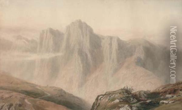 The Misty Hills Oil Painting - Frederick William Hayes