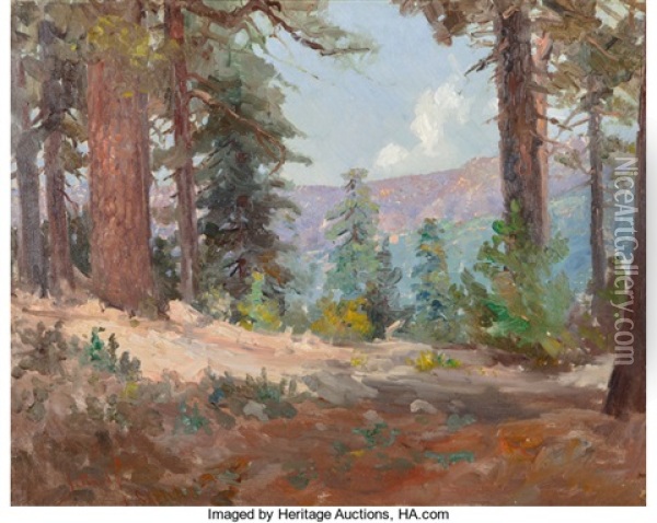 Through The Pines Oil Painting - John Bond Francisco