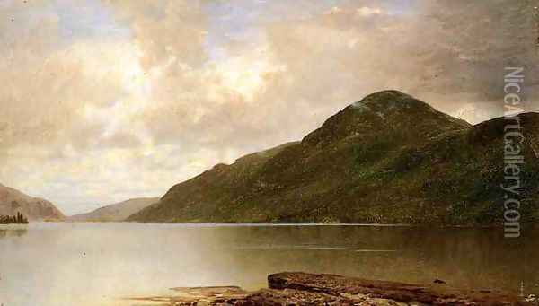 Black Mountain, Lake George Oil Painting - John Frederick Kensett