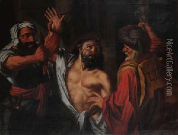 Martelaarschap Van De Heiligebartholomeus. Oil Painting - Matthias Stomer