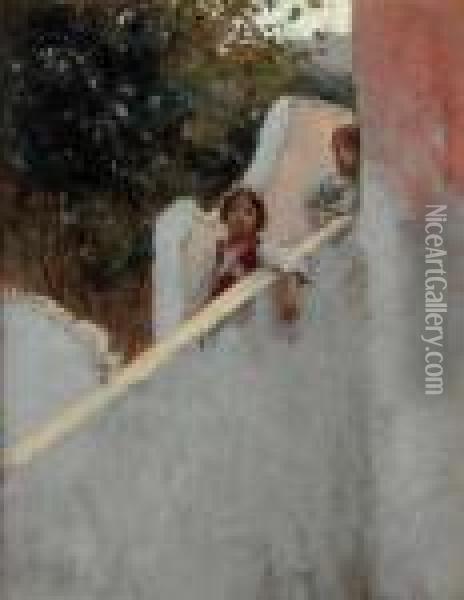 Ricordi Di Capri Oil Painting - John Singer Sargent