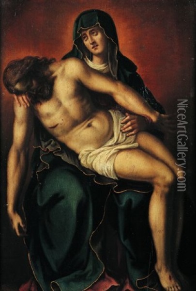 Pieta Oil Painting -  Scarsellino
