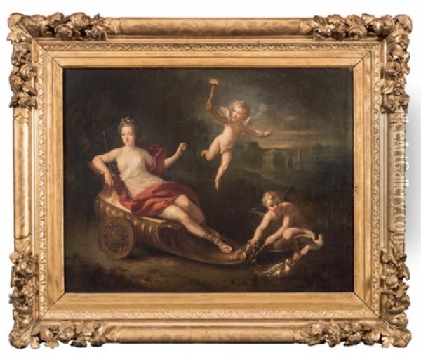 L'amour Eclairant Venus Oil Painting - Louis de Boulogne the Younger