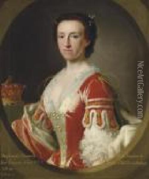 Portrait Of Margaret, Countess Of Coningsby Oil Painting - Allan Ramsay