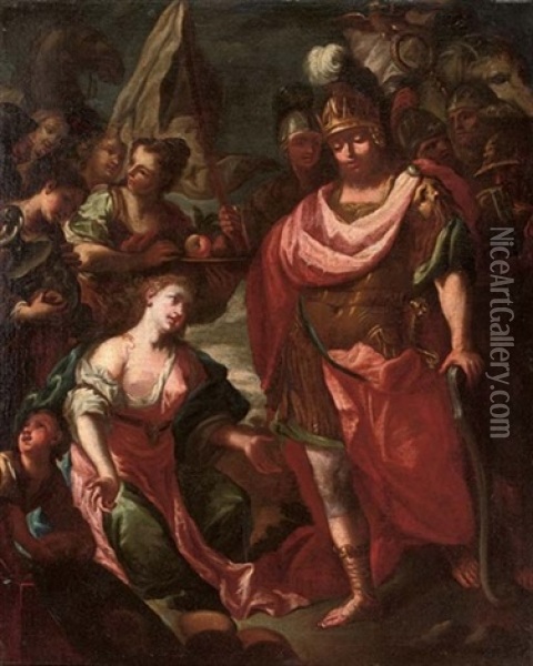 The Family Of Darius Before Alexander Oil Painting - Carlo Maratta
