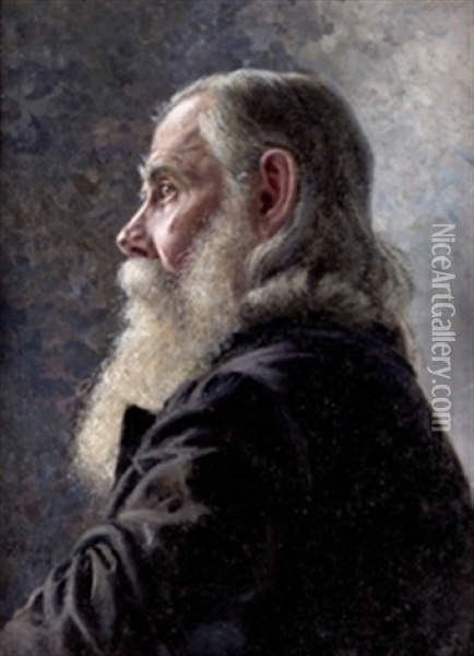 Retrato De Caballero Oil Painting - Antonio Gisbert