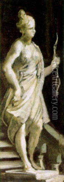 Diana Oil Painting - Jacopo Amigoni