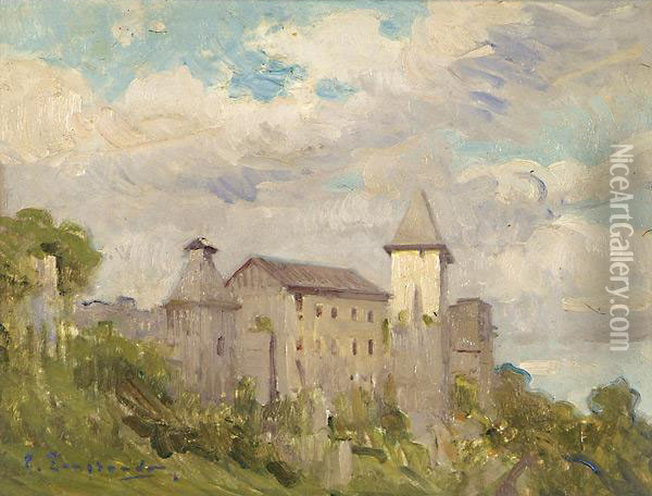 Castello Sul Lago Oil Painting - Giovanni Zangrando