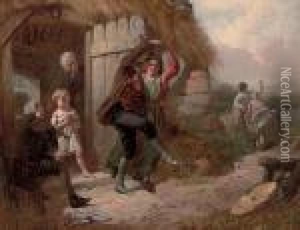The Country Dancers Oil Painting - William Henry Midwood