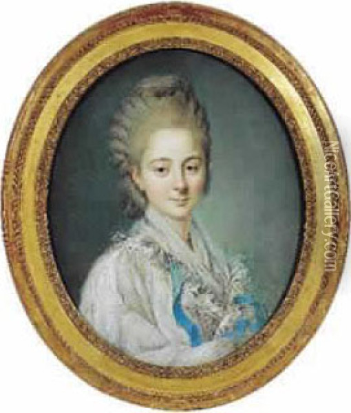 Portrait De Jeune Femme Oil Painting - Elisabeth Vigee-Lebrun