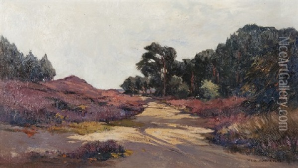 Route En Veluwe, Pays-bas Oil Painting - Xeno Muenninghoff
