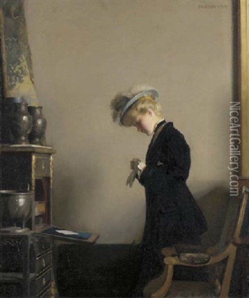 The Letter Oil Painting - William McGregor Paxton