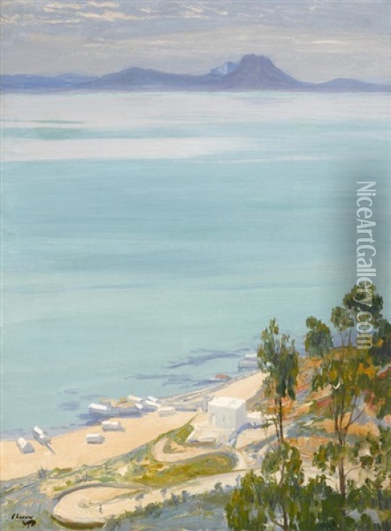 The Bay Of Tunis. Morning Oil Painting - John Lavery