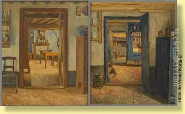 Interieurs Oil Painting - Pieter Stobbaerts