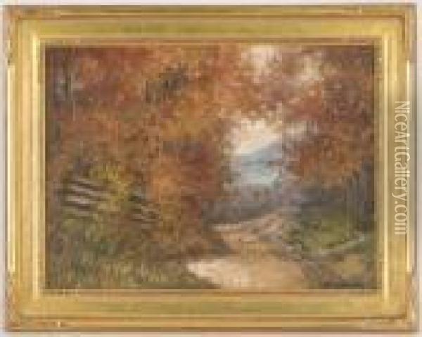 Autumnal Landscape Oil Painting - George Gardner Symons