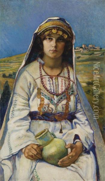 Femme Palestinienne Oil Painting - Georges Jamotte