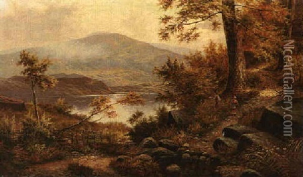 An Extensive Landscape Oil Painting - Edwin Henry Boddington