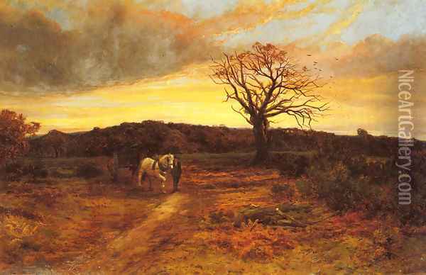 Return From The Fields Oil Painting - Robert John Hammond