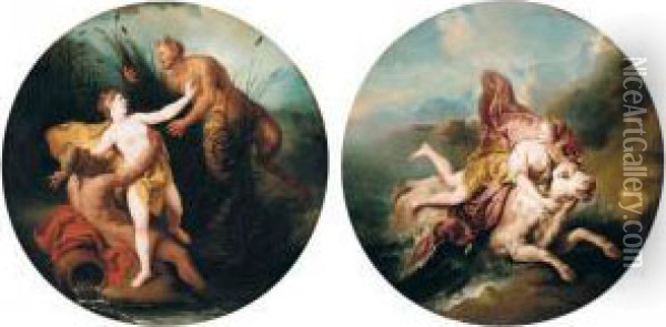 Pan And Syrinx Oil Painting - Francois de Troy