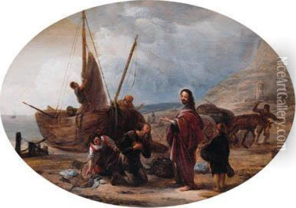The Calling Of Saints Peter And Andrew Oil Painting - Jacob Willemsz de Wet the Elder