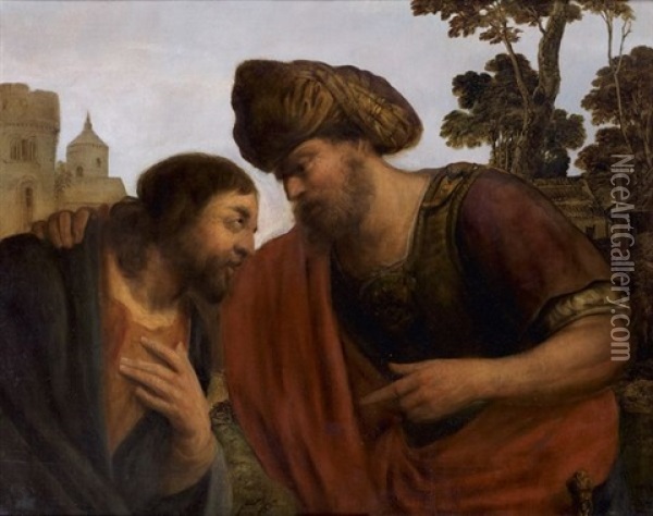 Le Retour Du Fils Prodigue Oil Painting - Pieter Fransz de Grebber