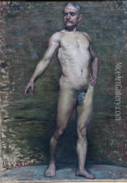 Nudo Accademico Oil Painting - Lazzaro Luxardo