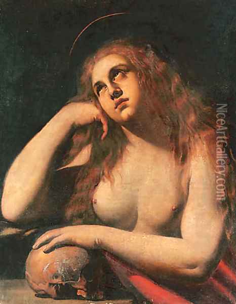 The Penitent Magdalene Oil Painting - Ippolito Borghese