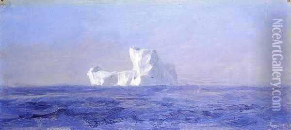 Off Iceberg, Newfoundland Oil Painting - Frederic Edwin Church