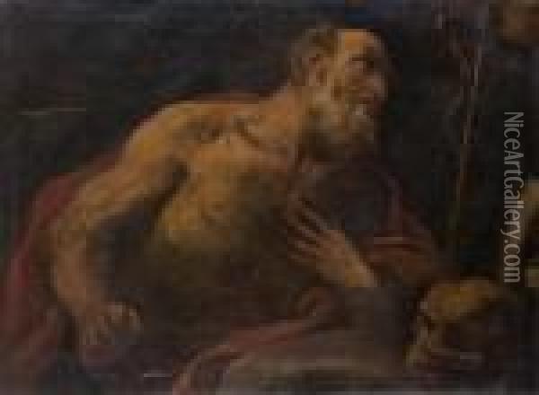 San Gerolamo Penitente Oil Painting - Luca Giordano