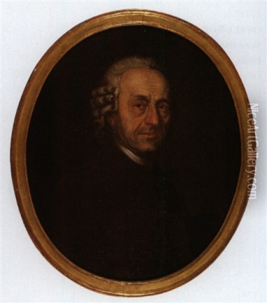 Portrat Joseph Franz Mettler Von Schwyz (1714-1806) Oil Painting - Joseph Reinhart