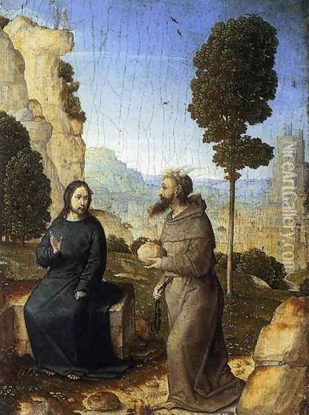 The Temptation Of Christ Oil Painting - Juan De Flandes